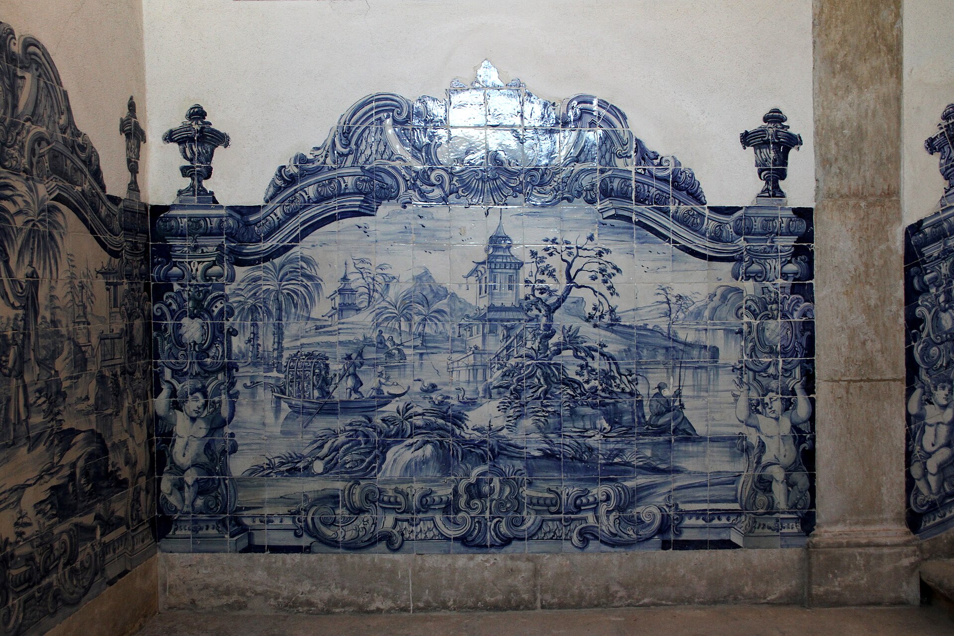 Eighteenth-century azulejo panel in the cloister
